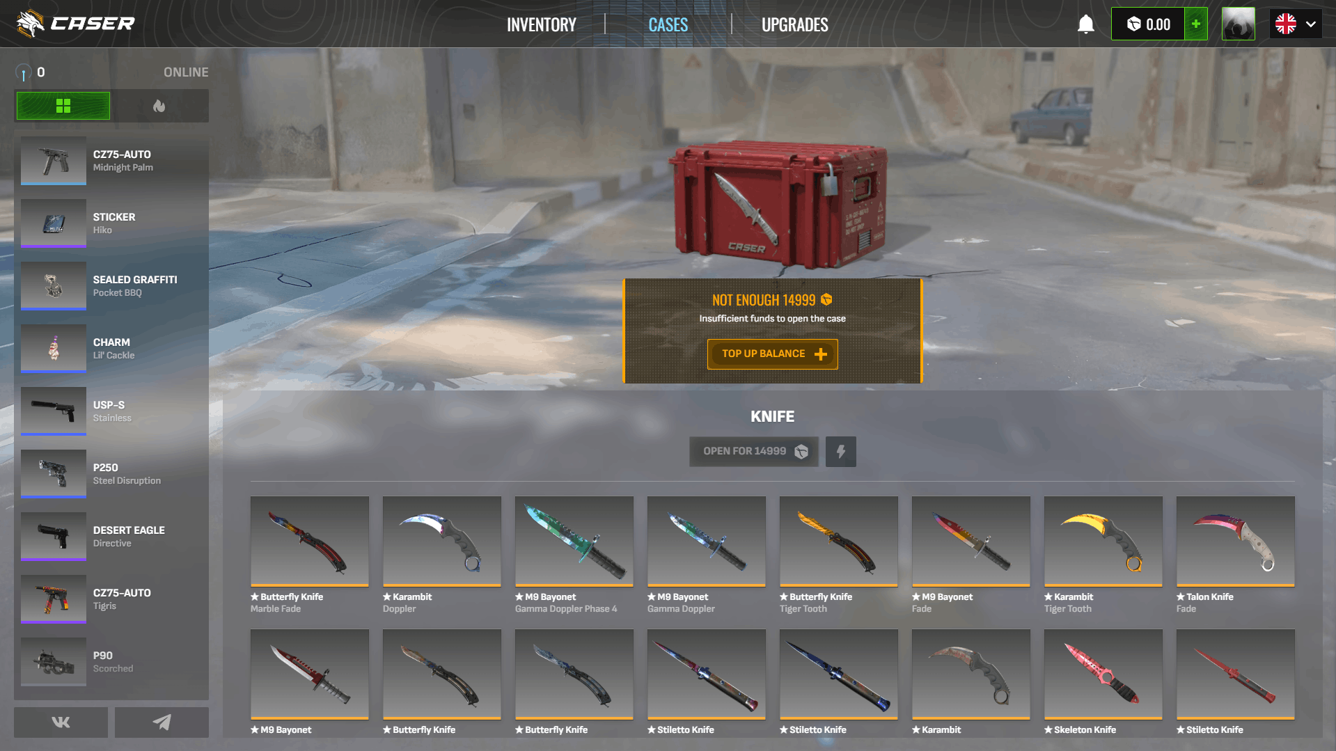 Caser Case Page ScreenShot