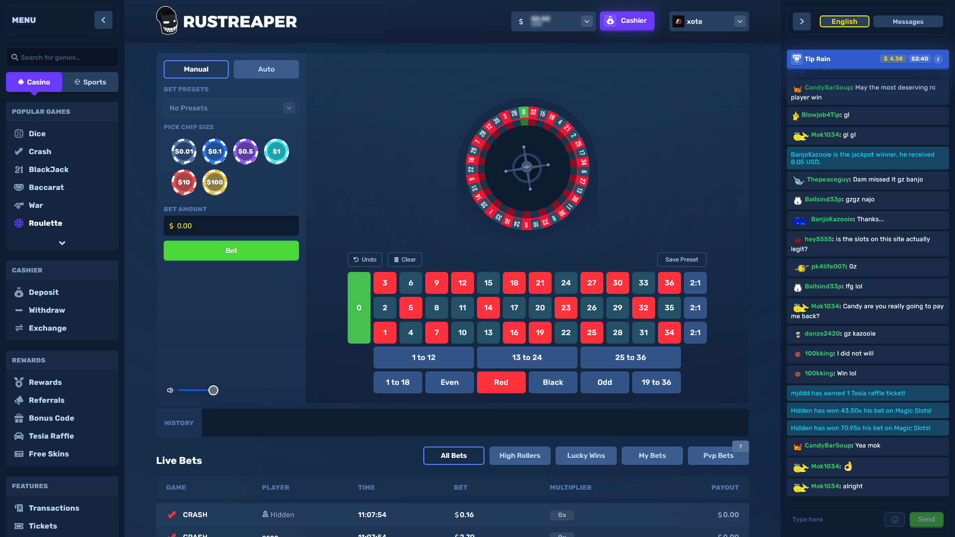 RustReaper Roulette ScreenShot