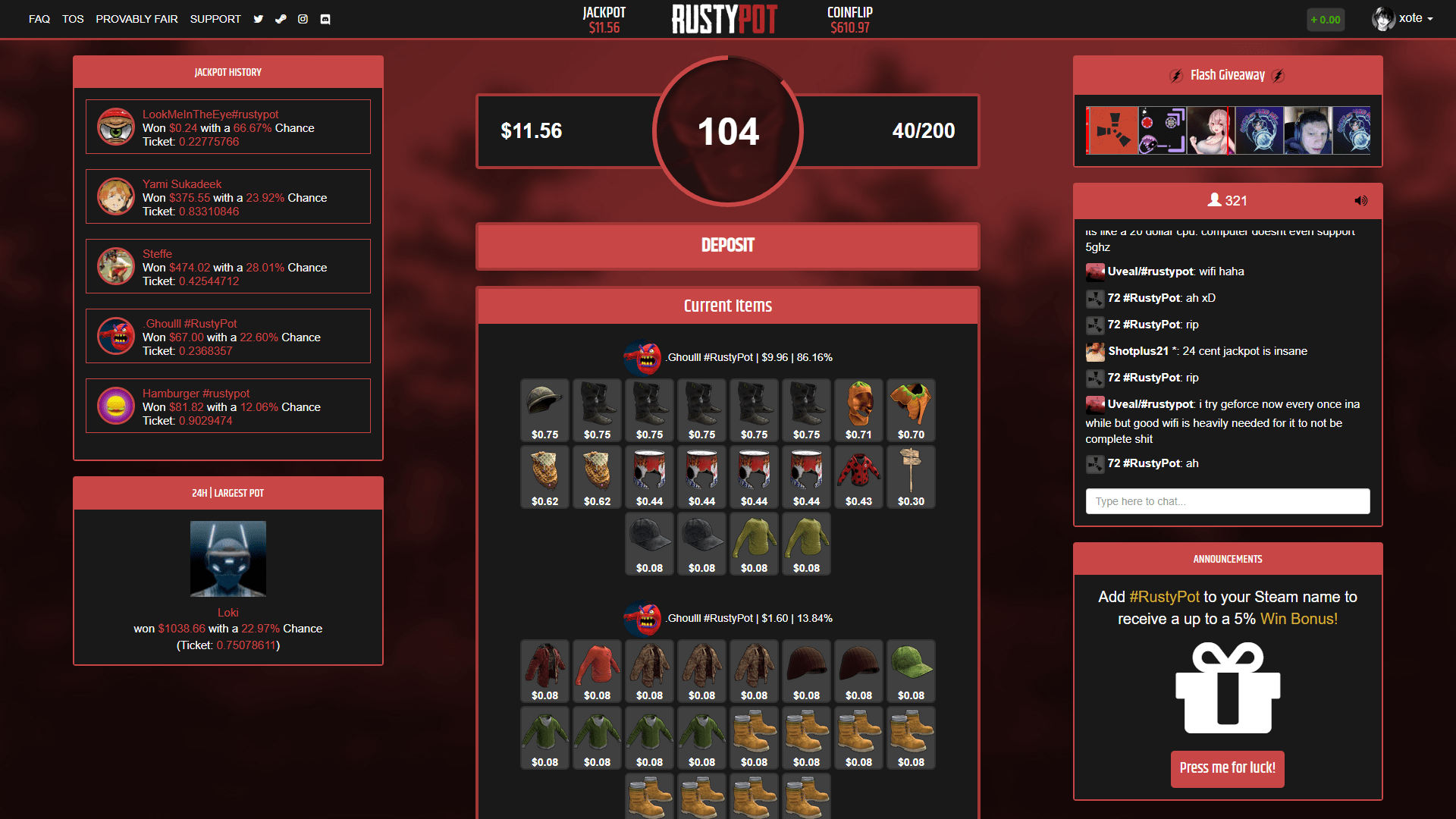 RustyPot ScreenShot 1