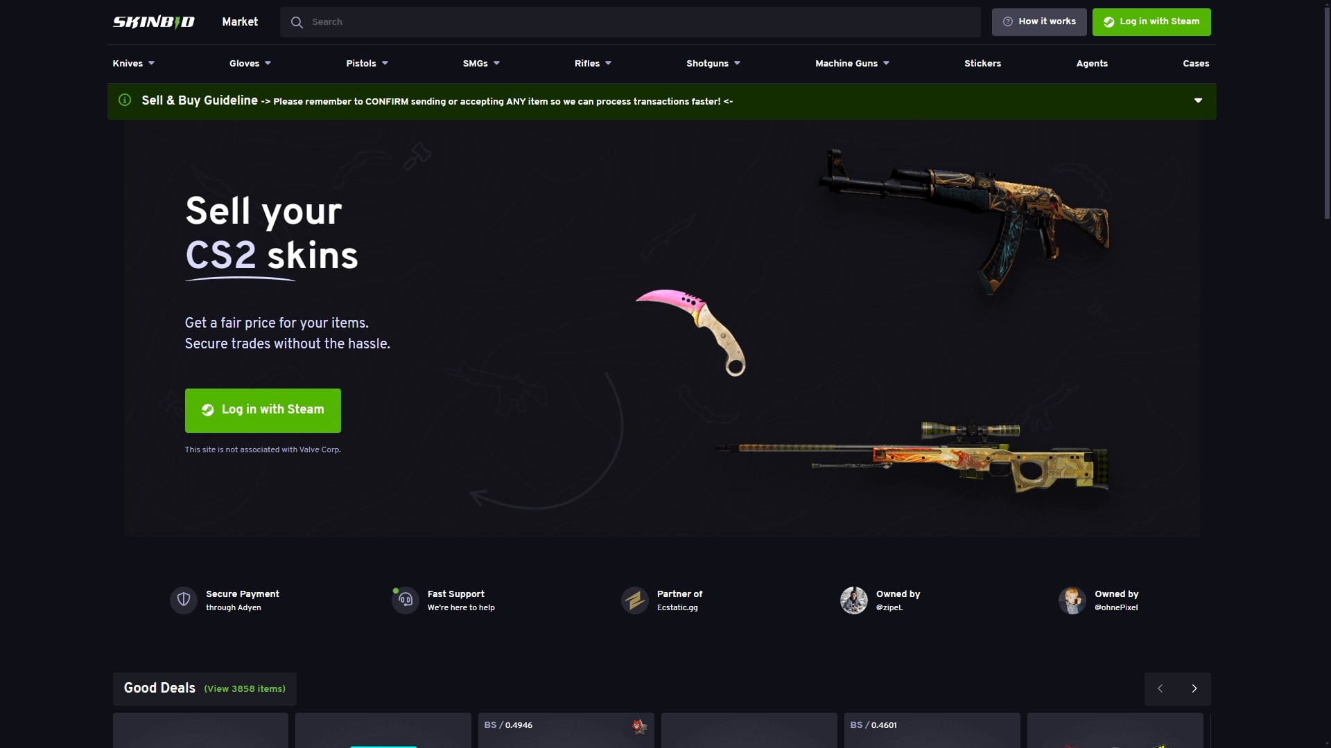 SkinBid ScreenShot 1