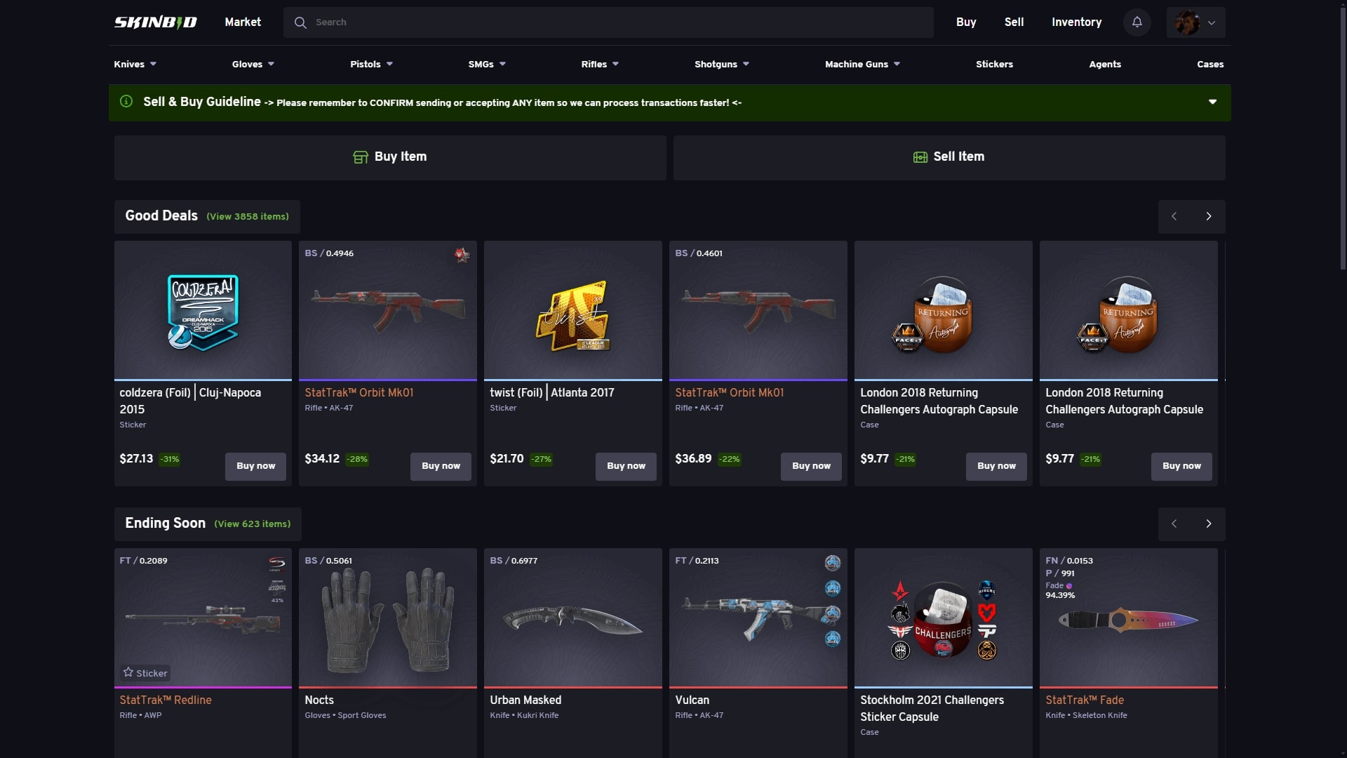 SkinBid ScreenShot 2