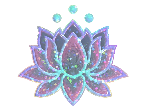 Sticker | Lotus (Glitter)