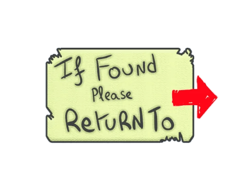 Sticker | Please Return To