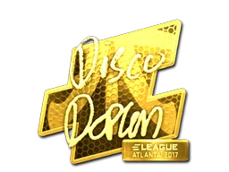 Sticker | disco doplan (Gold) | Atlanta 2017
