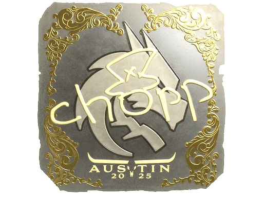 Sticker | chopper (Gold) | Austin 2025