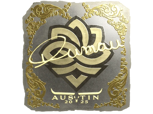 Sticker | dumau (Gold) | Austin 2025
