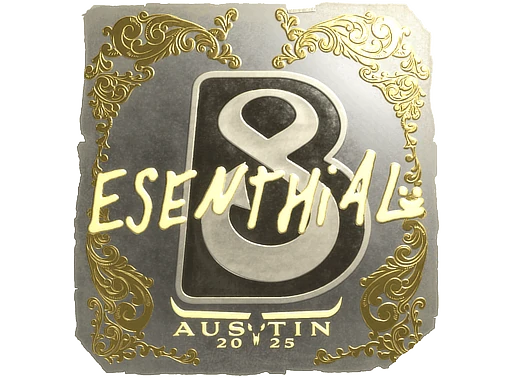 Sticker | esenthial (Gold) | Austin 2025