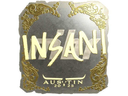 Sticker | insani (Gold) | Austin 2025