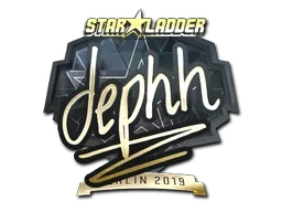 Sticker | dephh (Gold) | Berlin 2019