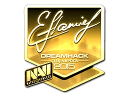 Sticker | flamie (Gold) | Cluj-Napoca 2015