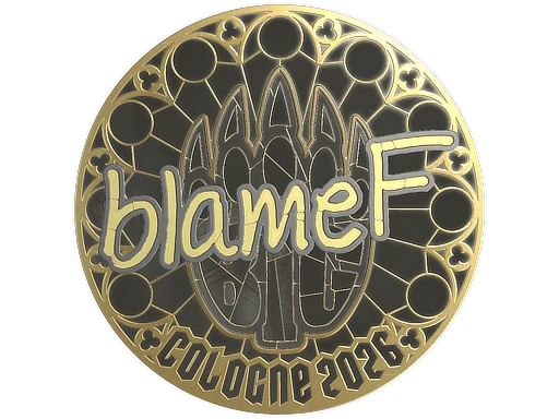 Sticker | blameF (Gold) | Cologne 2026
