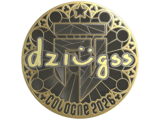 Sticker | dziugss (Gold) | Cologne 2026