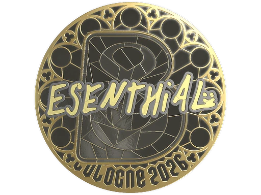 Sticker | esenthial (Gold) | Cologne 2026