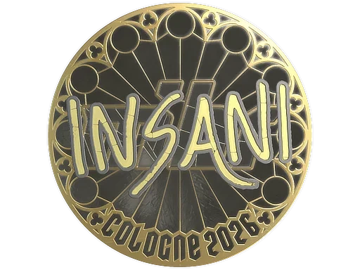 Sticker | insani (Gold) | Cologne 2026