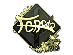 Sticker | fer (Gold) | Rio 2022