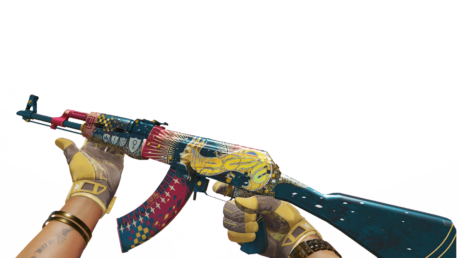 AK-47 | Empress Holo Hair ScreenShot 2