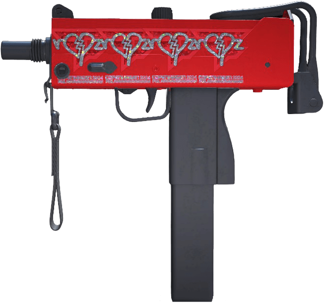 MAC-10 | Glitter Hearts Craft Step 4